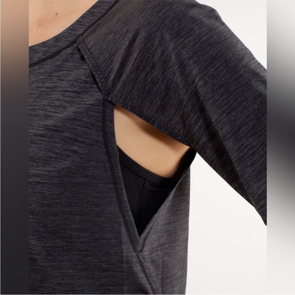 Lululemon Sun Runner Short‎ Sleeve Black Size 4 - Picture 4 of 13